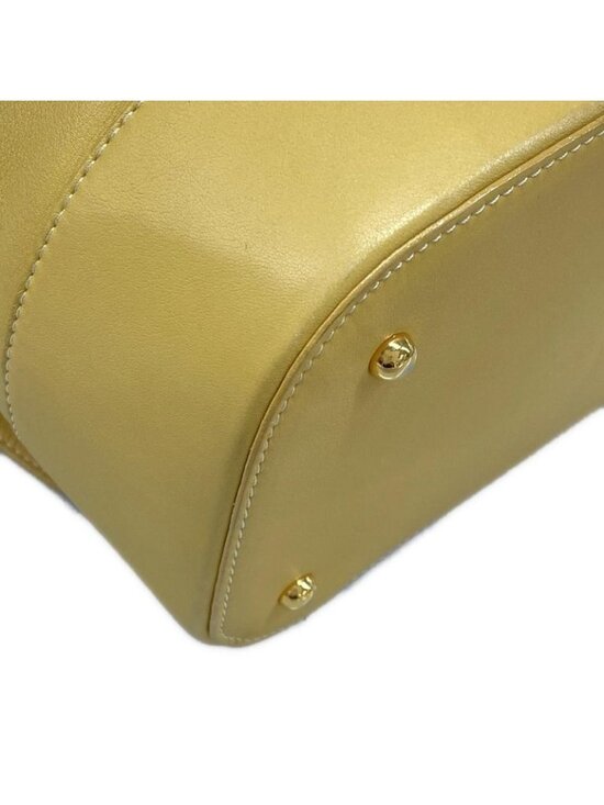 Loewe Sac Anton Backpack Yellow Leather main image 6